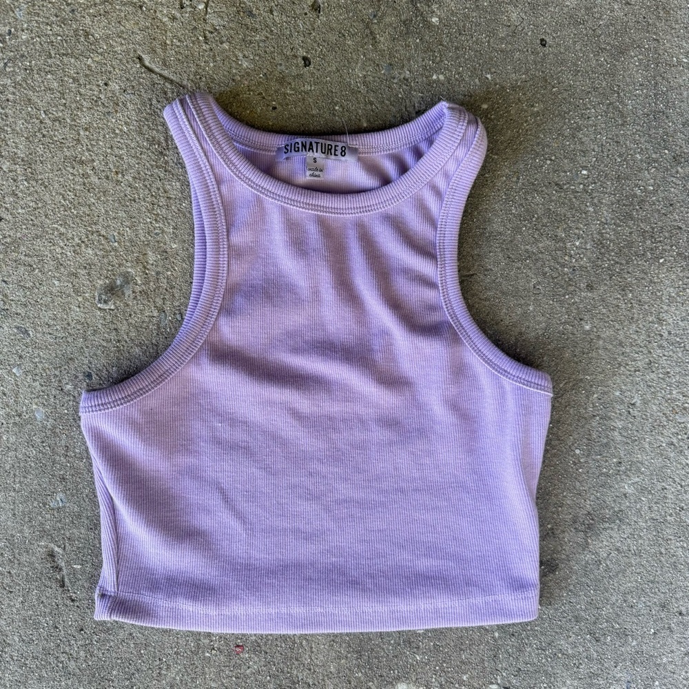 Purple Women's Signature 8 Tank Top Size S